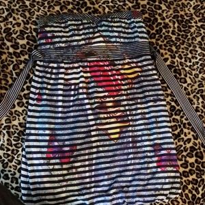 EUC Torrid strapless tattoo dress